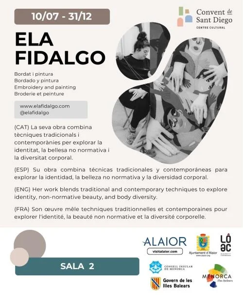 ELA FIDALGO - Bordado y pintura