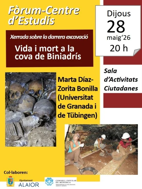 Charla sobre la última excavación: Vida y muerte en la cueva de Biniadrís