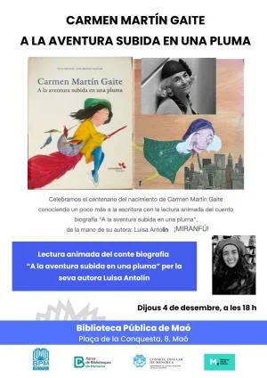 Lectura d'un conte sobre Carmen Martín Gaite