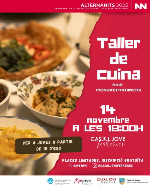 Taller de Cuina al Casal Jove
