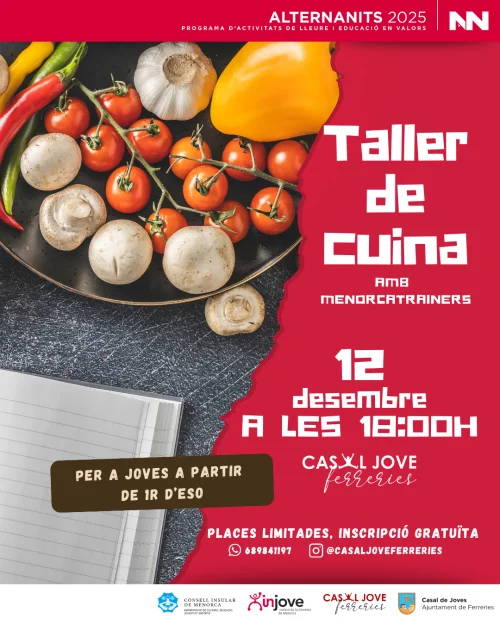 Taller de Cuina al Casal Jove
