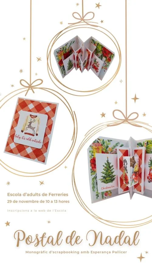 Postal de Nadal: monogràfic de scrapbooking
