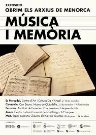 Exposició Obrim els arxius de Menorca, Música i Memòria