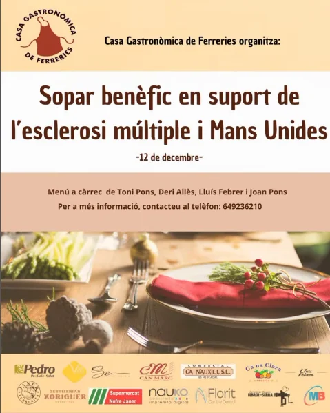 Sopar benèfic de la Casa Gastronòmica de Ferreries