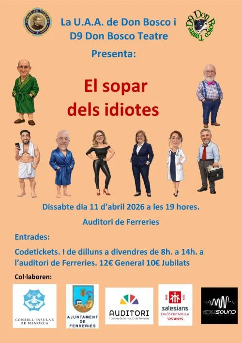 'El sopar dels idiotes' de Don Bosco Teatre.