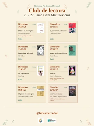 Club de Lectura amb Gabi Miciulevicius