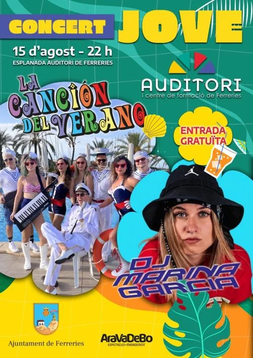Concert Jove amb el grup 'La Canción del Verano' i DJ Marina Garcia.