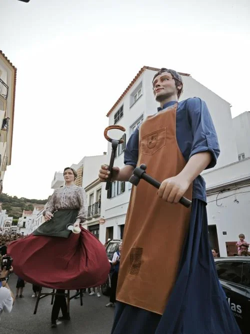 Cercavila amb els gegants i capgrossos de Ferreries (Es Ranxo)