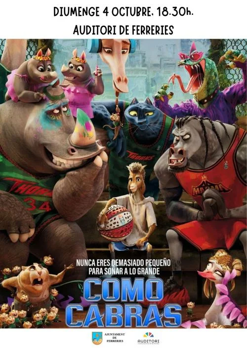 Cinema Infantil: 'Como cabras'.