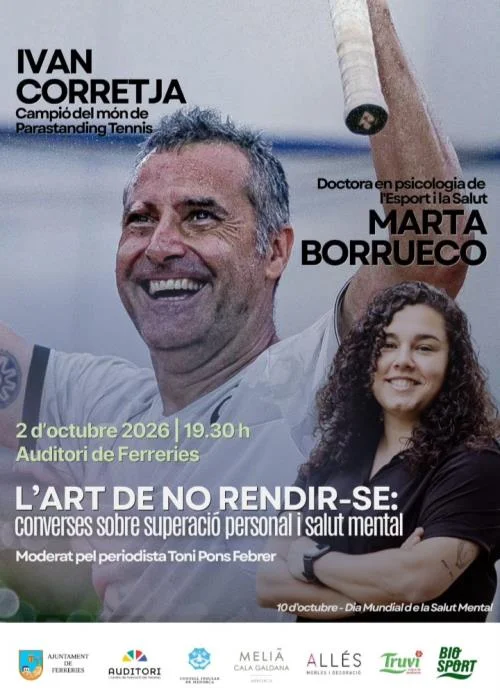 Xerrada: 'L'Art de no rendir-se: converses sobre superació personal i salut mental'.