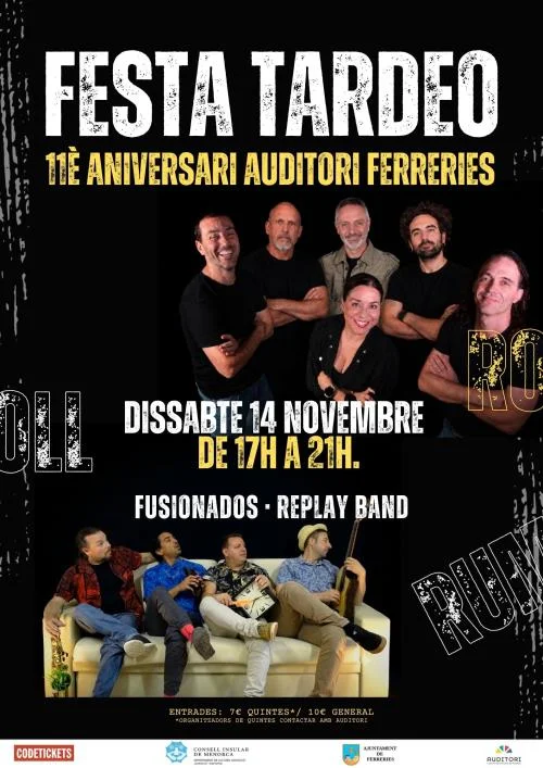 FESTA TARDEO 11è Aniversari Auditori amb Fusionados y Replay Band.