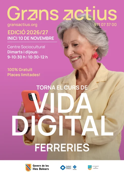 Inici del programa GRANS ACTIUS: Curs de Vida Digital