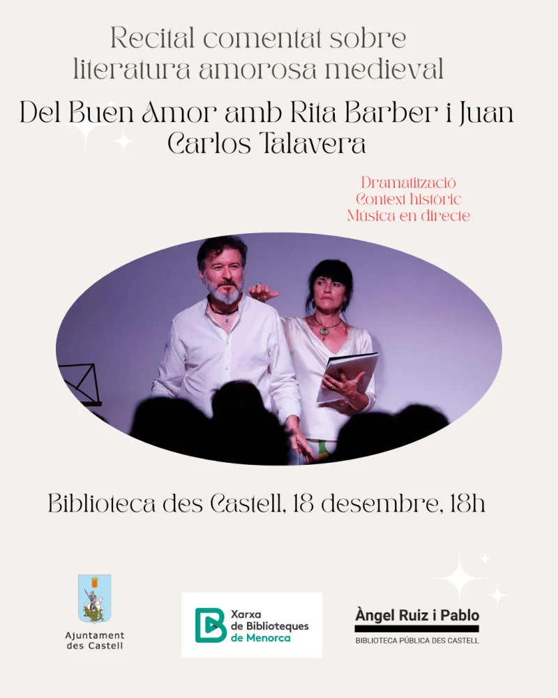 Recital comentat: Del Buen Amor, amb Rita Barber ...