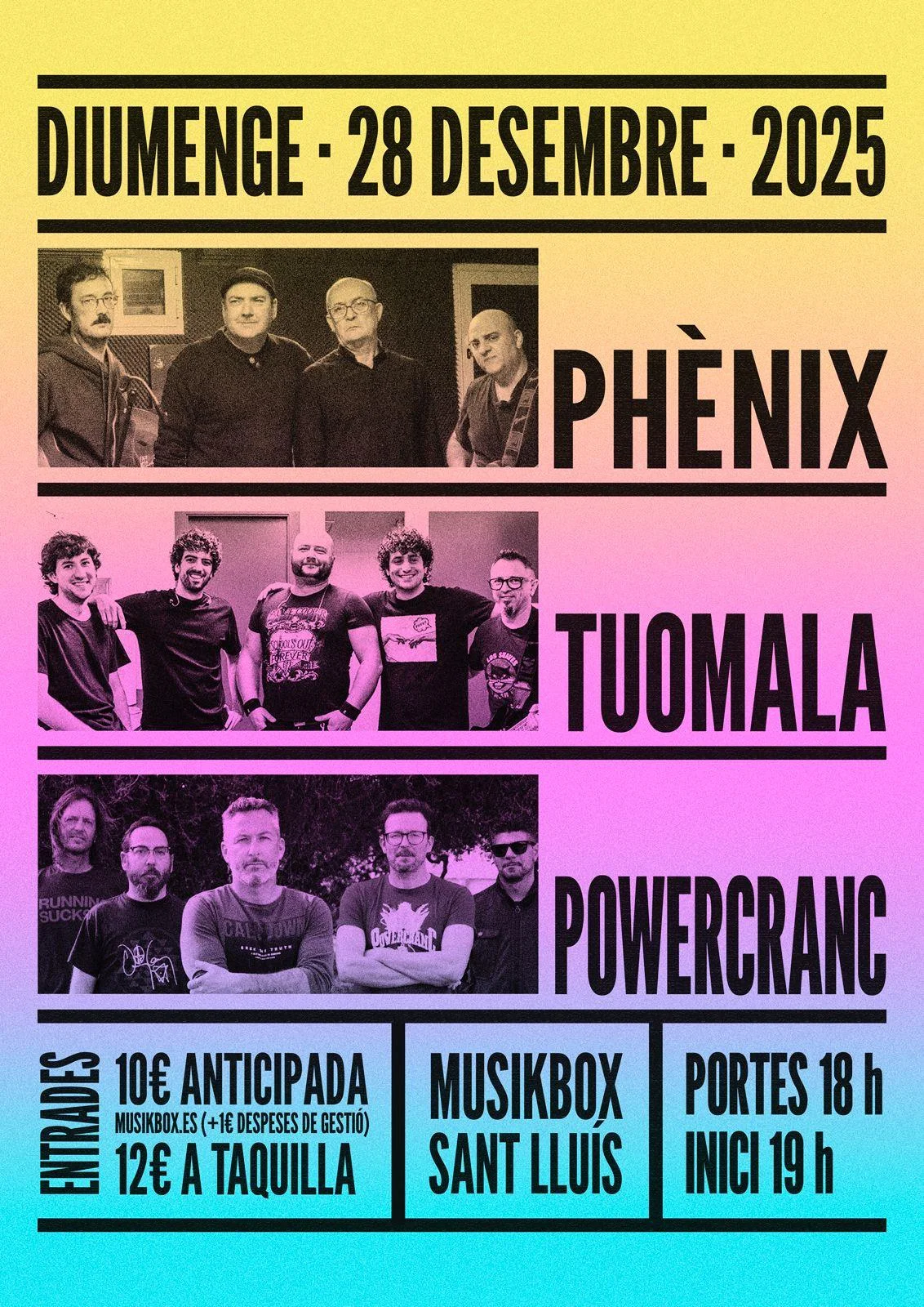 Concierto de PHENIX/TUOMALA/POWERCRANC