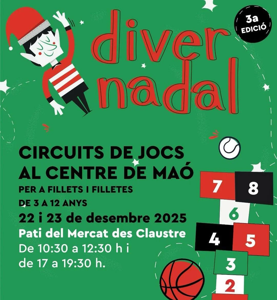 Juegos Infantiles de Navidad en Mercat des Claustre