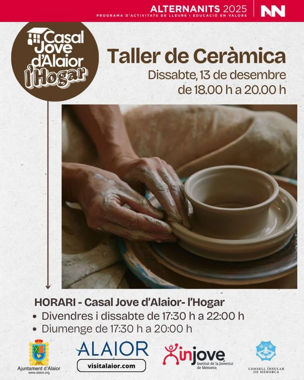 Alternanits presenta: Taller de Cerámica