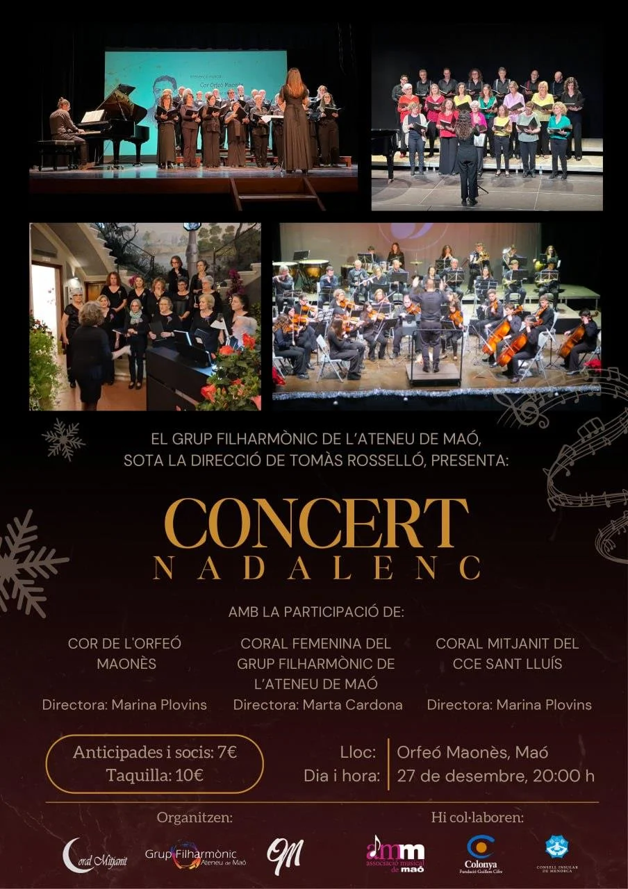 Concierto Navideño del Grup Filharmònic de l'Ateneu de Maó