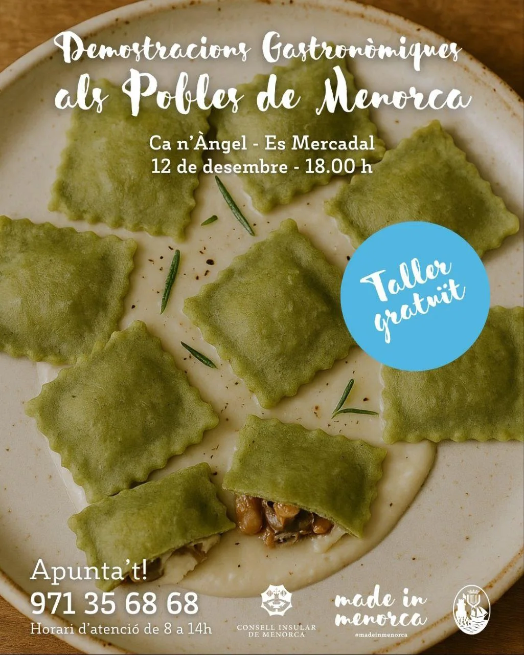 Demostraciones Gastronómicas en los Pueblos de Menorca: Taller en Es Mercadal