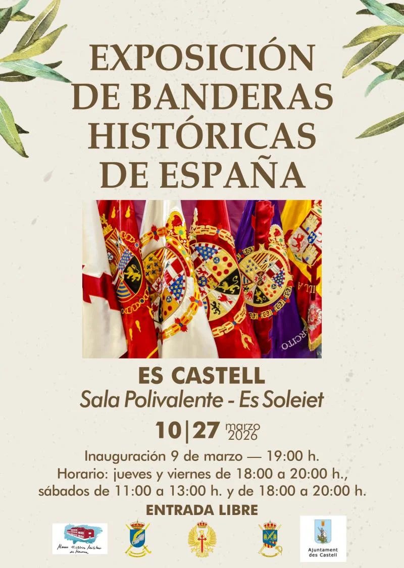 Exposición de banderas históricas de España