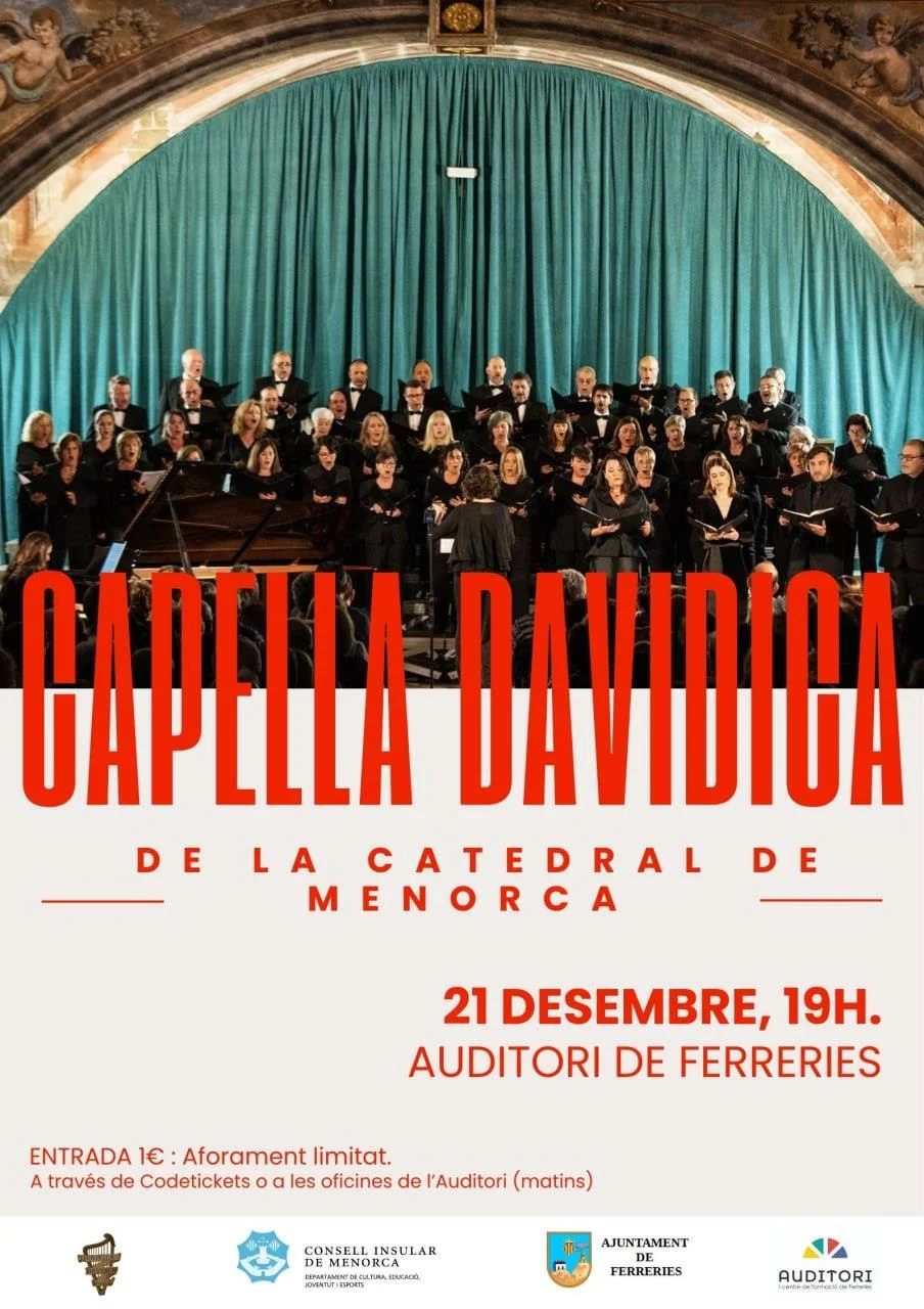 La Capella Davidica de la Catedral de Menorca en concierto en Ferreries