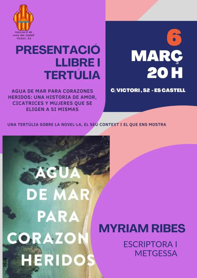 presentación libro: "Agua de mar p...
