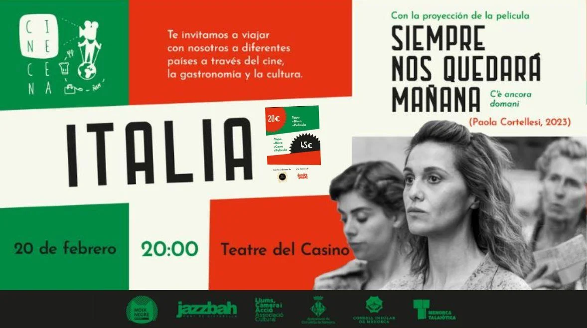 Cine-Cena Italia: Una velada romana de cine, pasta y música