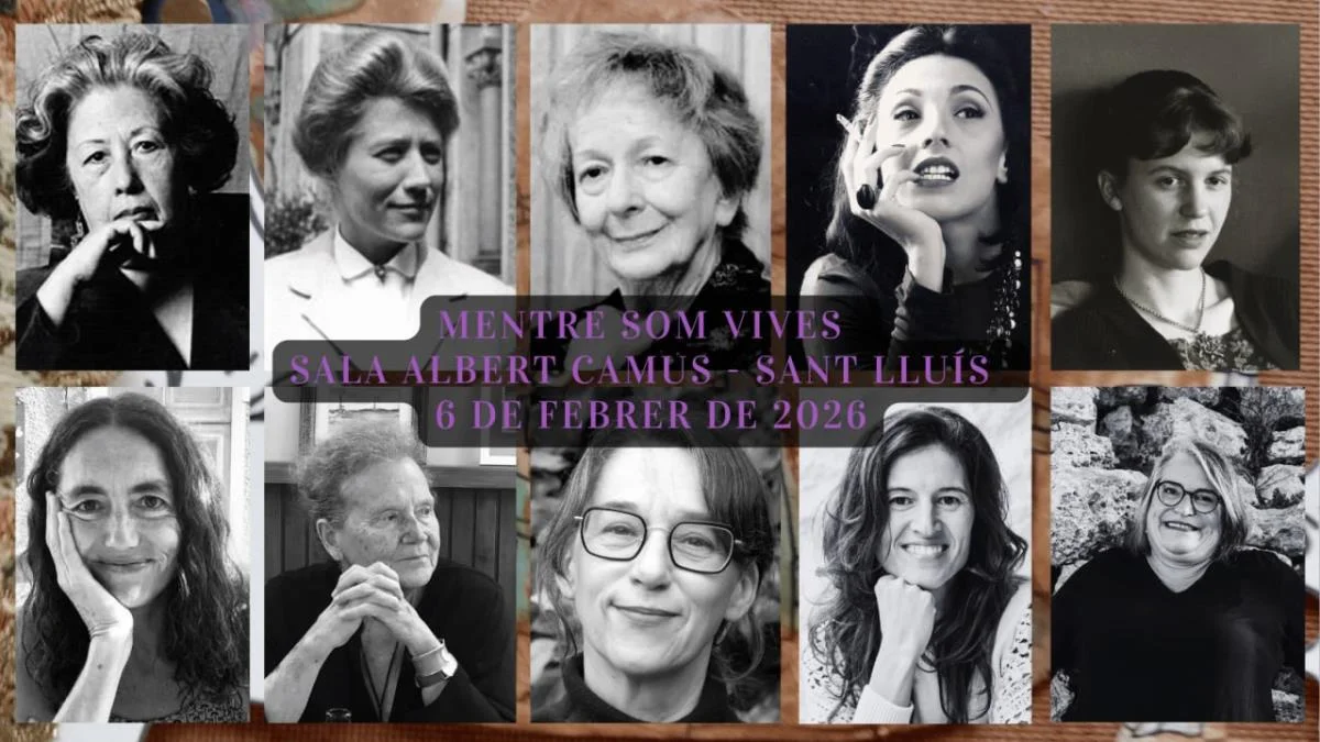 "Mentre som vives": Un recital poético teatralizado en Sant Lluís