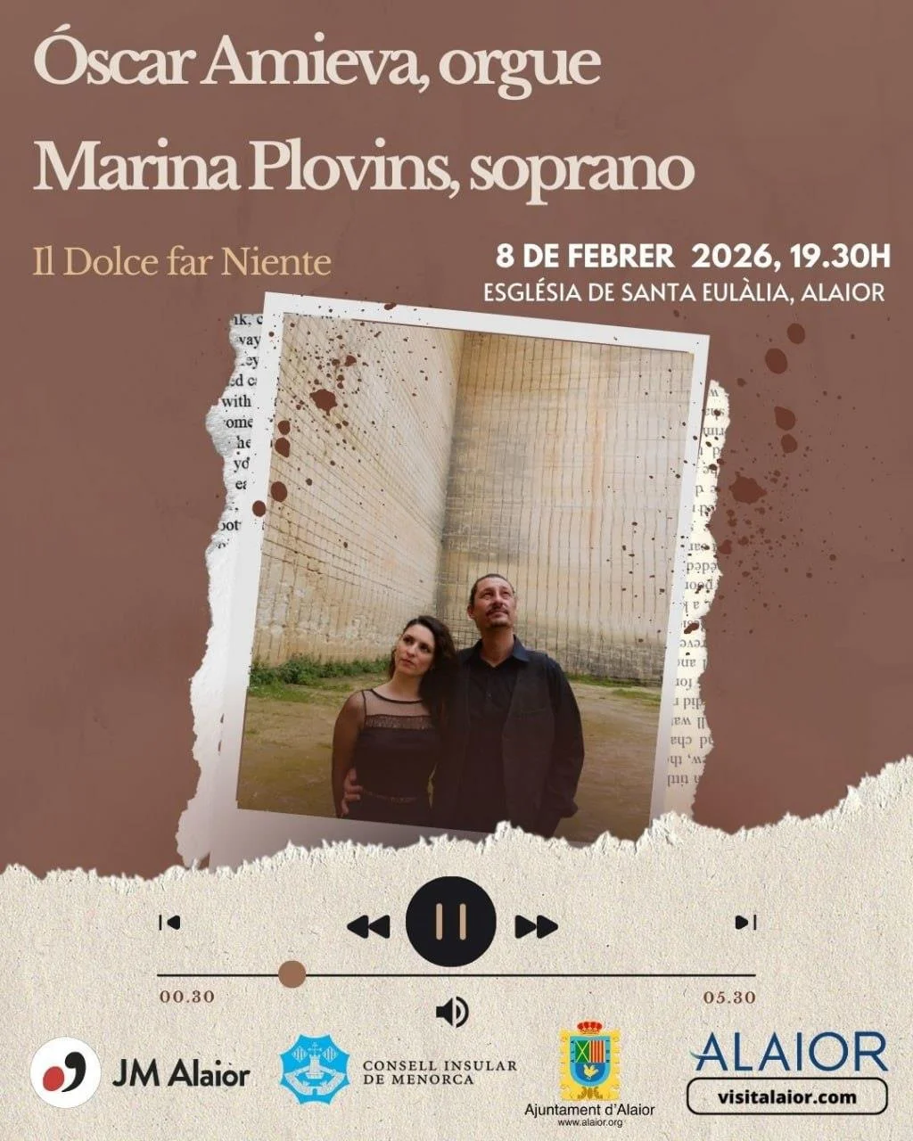 "Il Dolce far Niente": Óscar Amieva y Marina Plovins en Alaior