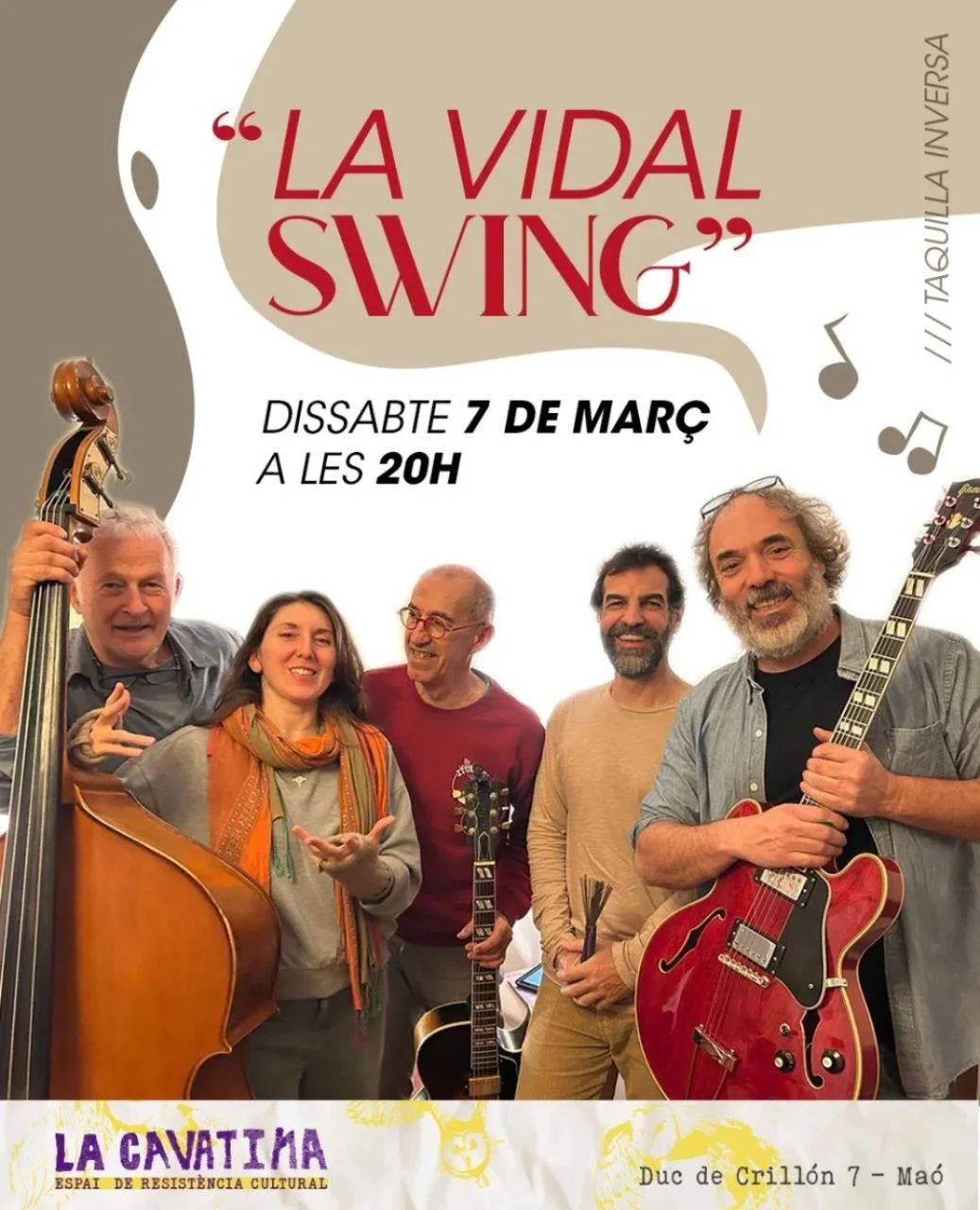 Disfruta del ritmo de "La Vidal Swing" en La Cavatima