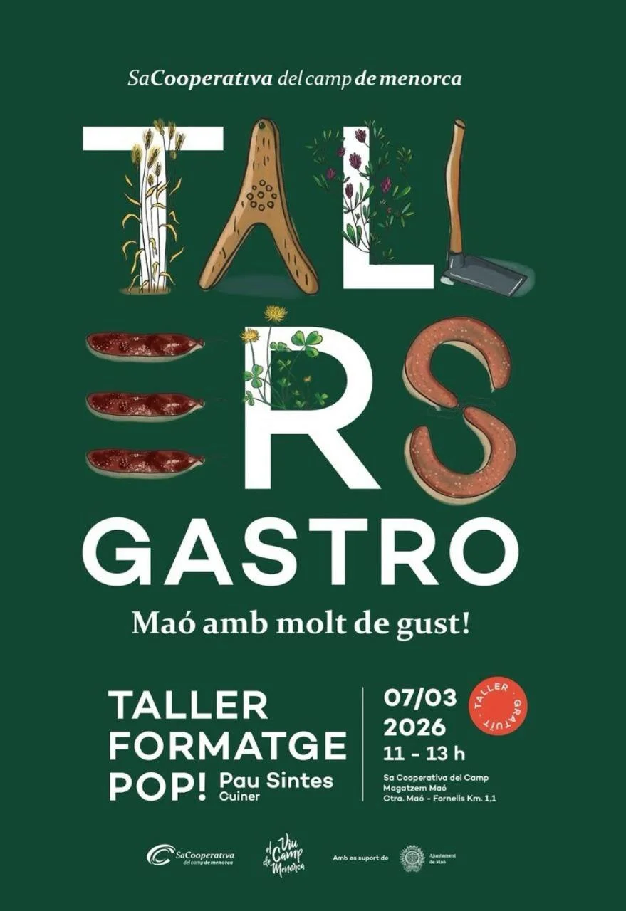 ¡Taller de Queso Pop! con Pau Sintes en Mahón