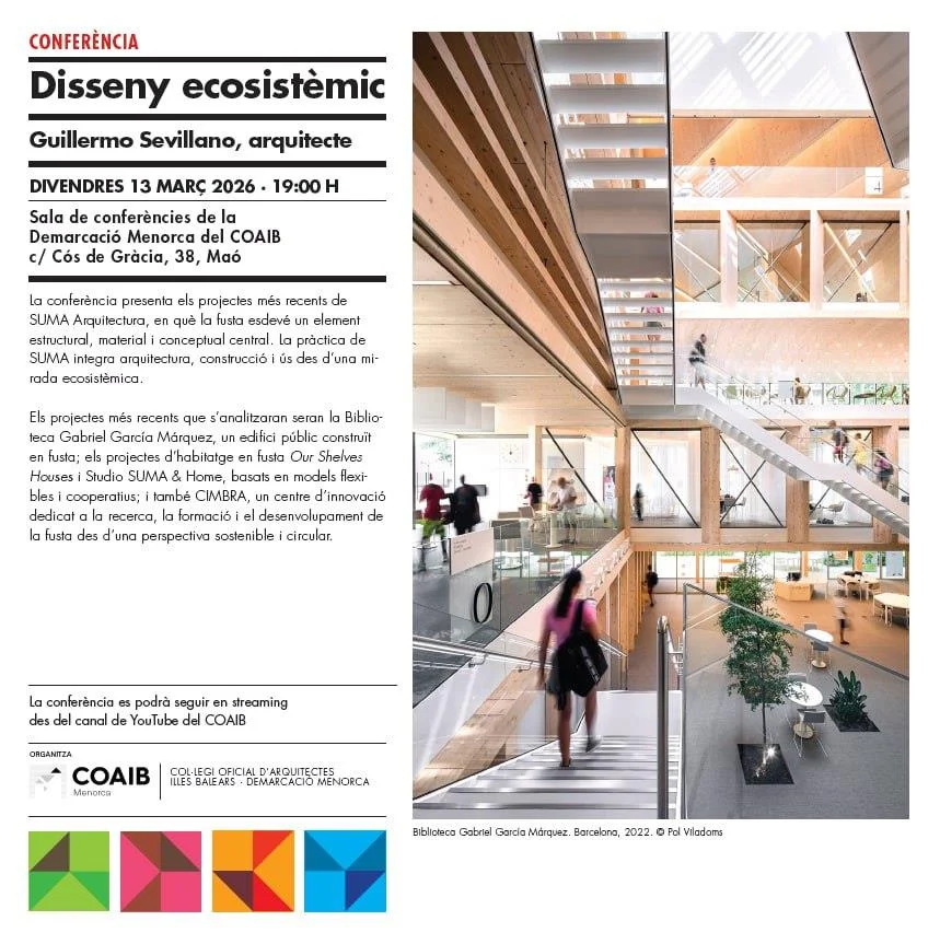 Conferencia «Diseño ecosistémico» con el arquitecto Guillermo Sevillano