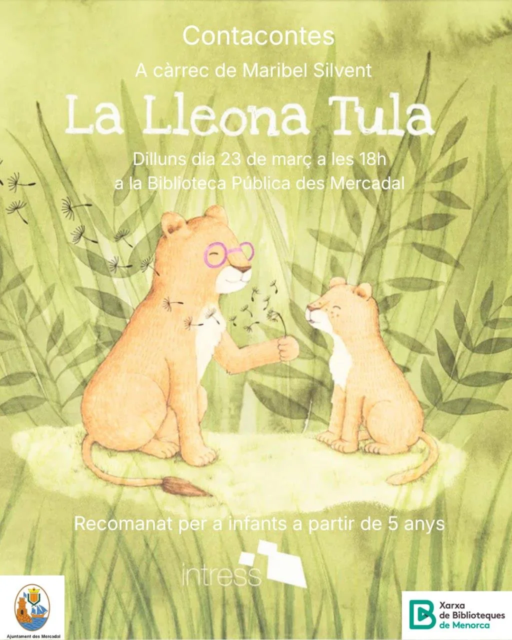 Cuentacuentos infantil: «La Lleona Tula» con Maribel Silvent