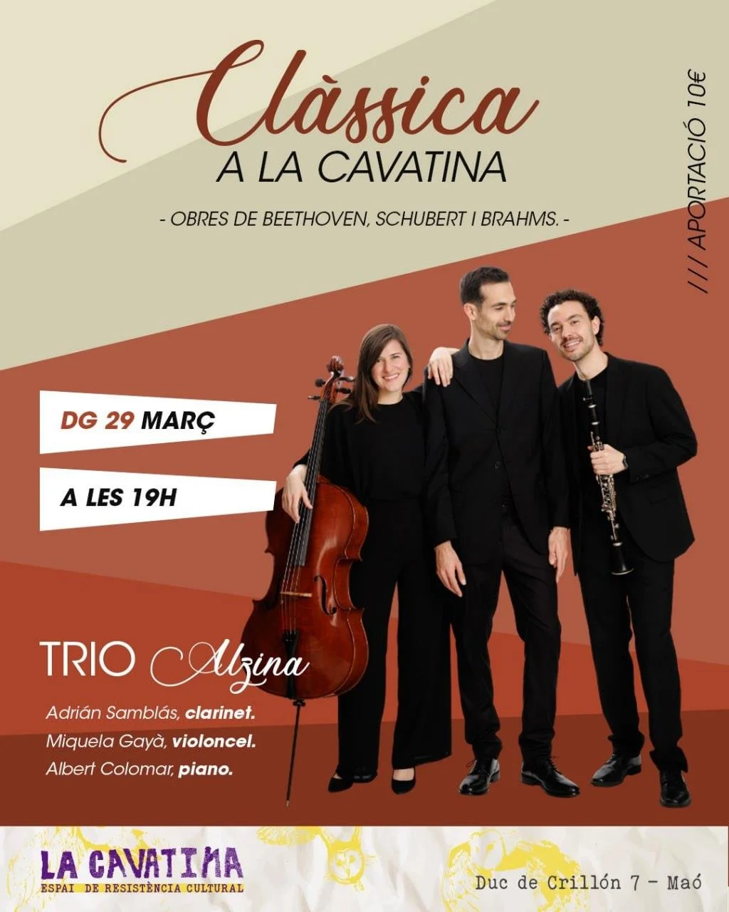 Clásica en la Cavatina con el Trío Alzina