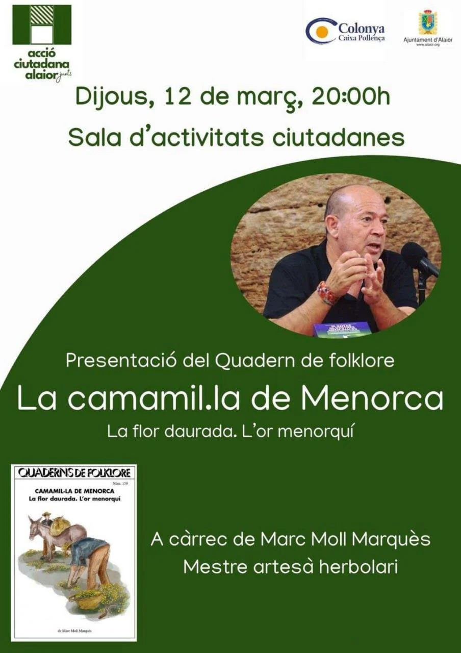 Presentación del "Quadern de folklore": "La manzanilla de Menorca"