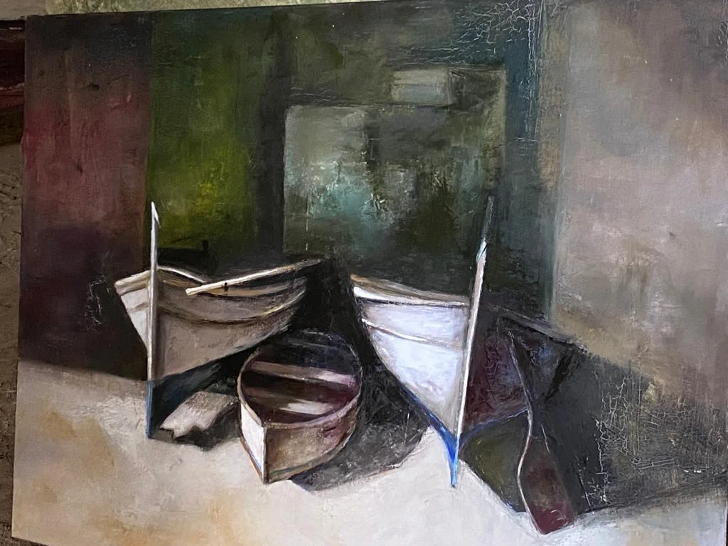 Pintura en directo y violonchelo en la Galería Retxa