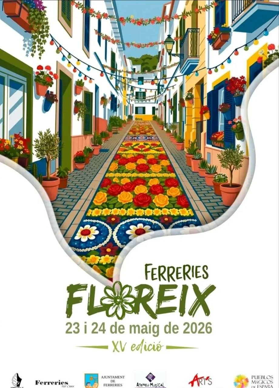Ferreries florece: flores y tradición llenan el pueblo