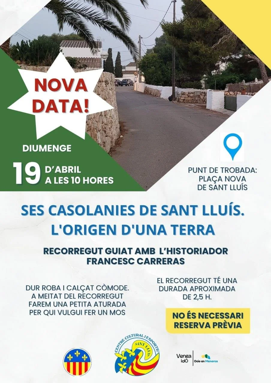 Ruta guiada: "Ses casolanies de Sant Lluís. El origen de una tierra"