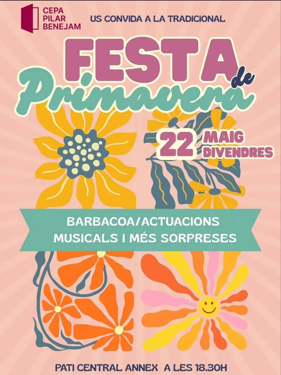 Tradicional Fiesta de Primavera en el CEPA Pilar Benejam: Barbacoa y música en vivo