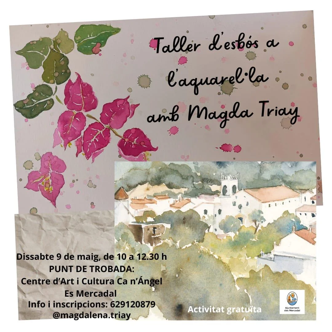 Taller de esbozo con acuarela a cargo de Magda Triay