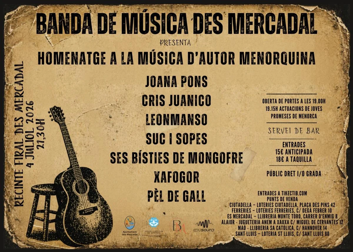 Concierto homenaje - Banda de música des Mercadal