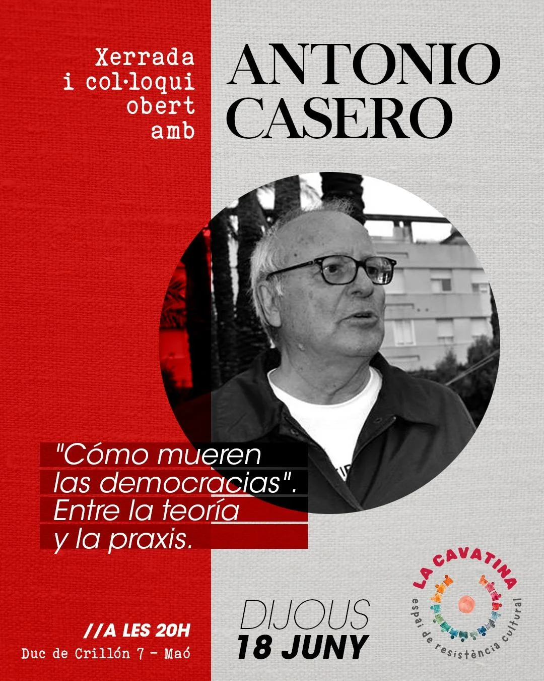 Charla y coloquio abierto con Antonio Casero