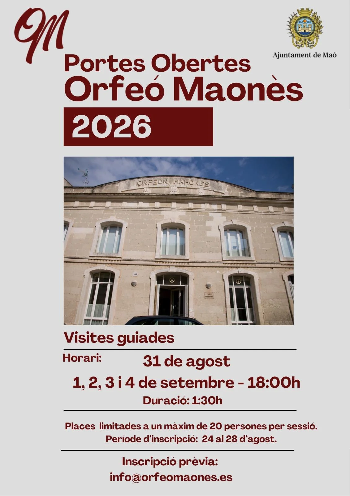 Puertas Abiertas Orfeó Maonès