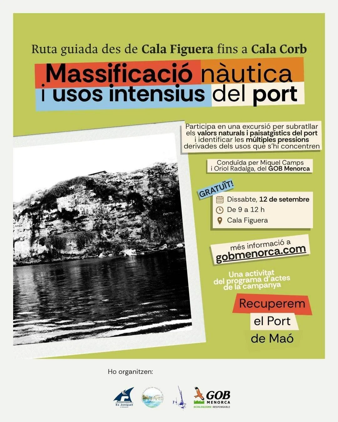Excursión para recuperar el puerto: de cala Figuera a cala Corb