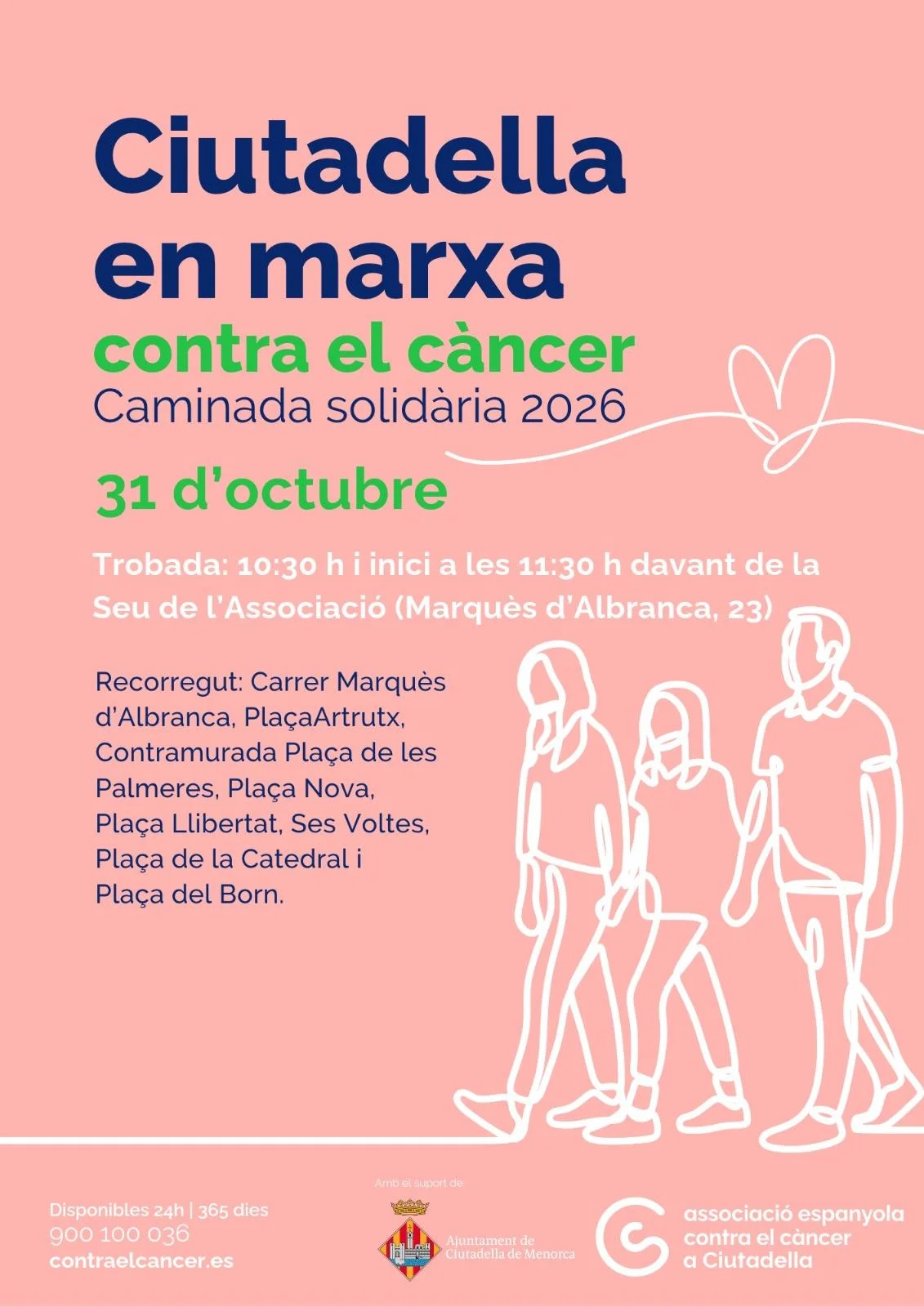 Ciutadella en marcha contra el cancer