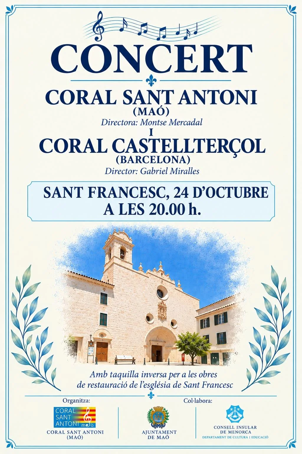 Concert Coral Sant Antoni de Maó i Coral Castellterçol de Barcelona