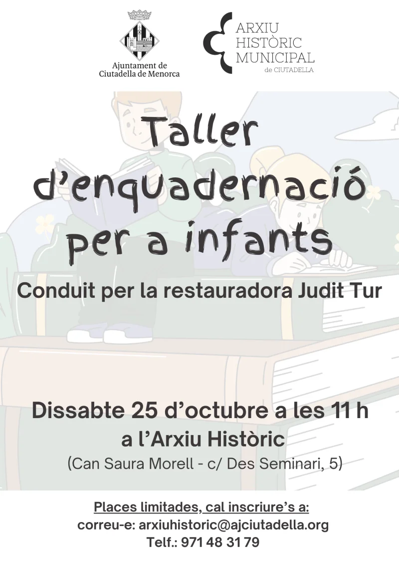 Taller de encuadernación para niños