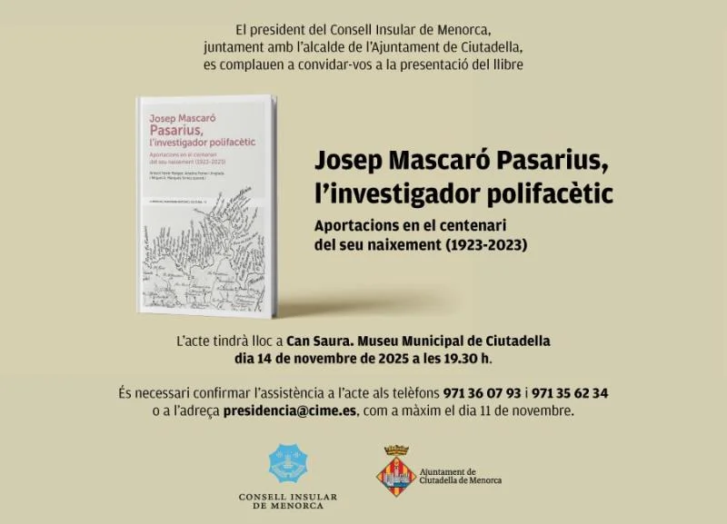 Josep Mascaró Pasarius, l'investigador polifacètic
