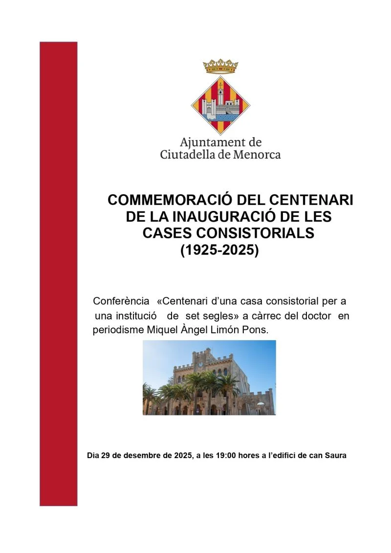 Centerani d'una cas consistorial per a una instutució de set segles