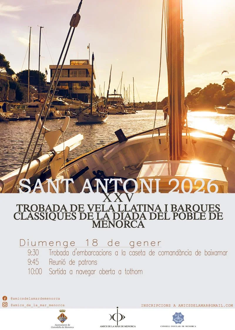 XXV Trobada de Barques Clàssiques i Vela Llatina de Sant Antoni
