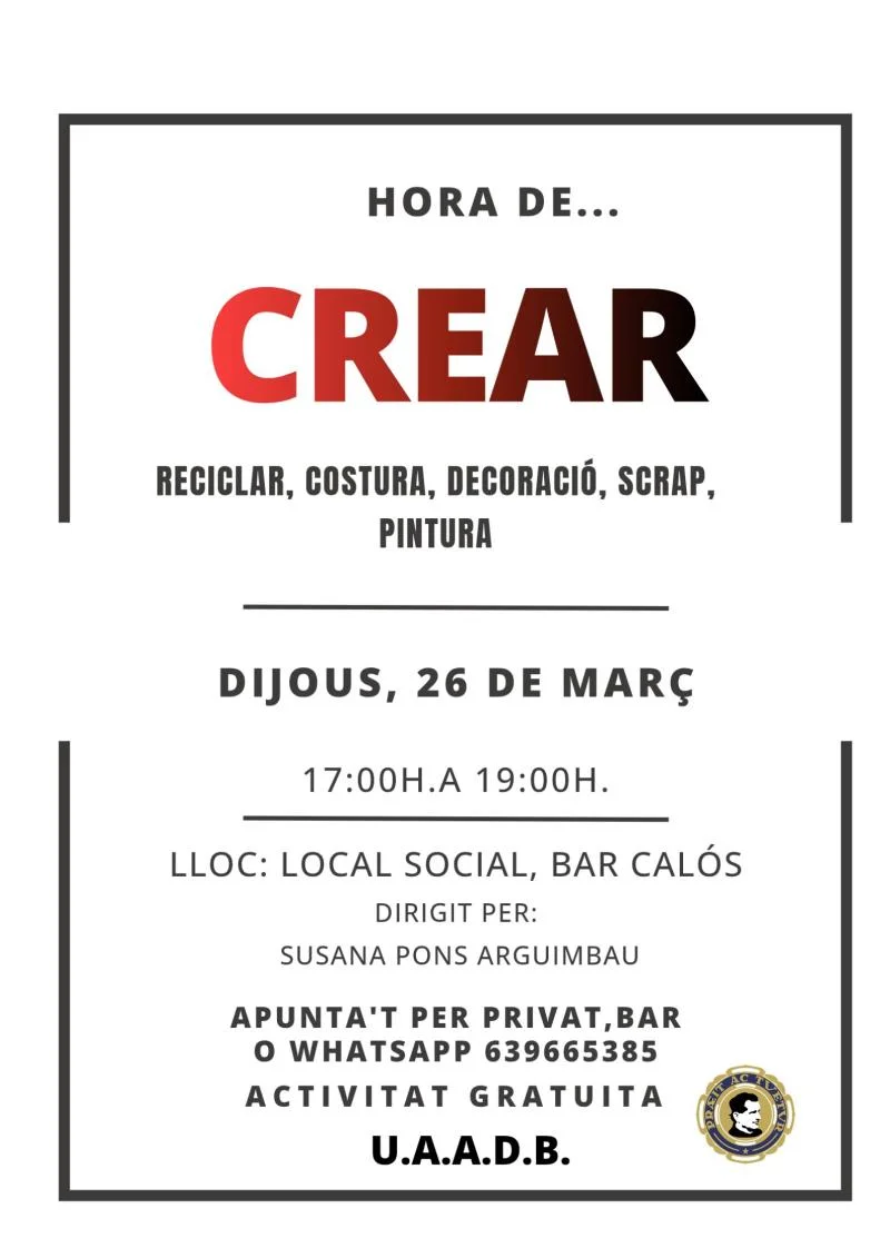 Hora de...crear
